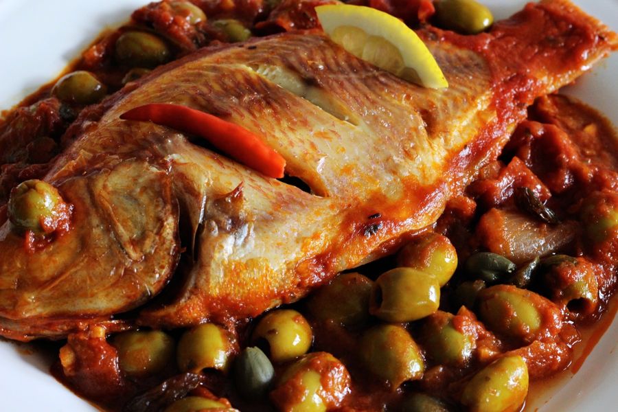 Huachinango a la Veracruzana (Veracruz-Style Red Snapper)