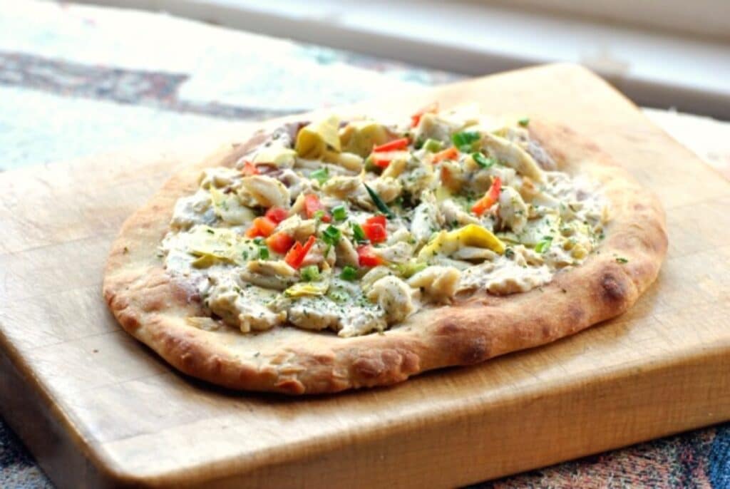 Crab and Artichoke Seafood Pizza