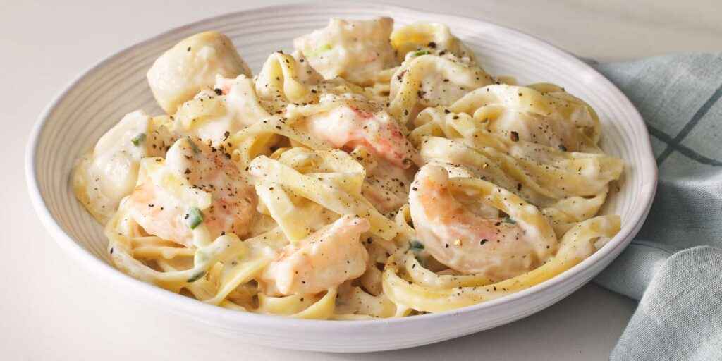 Heavenly Shrimp and Scallop Alfredo