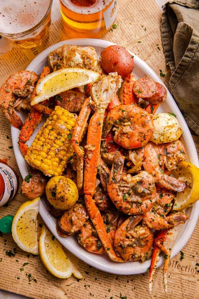 Southern Seafood Boil with Homemade Sauce 