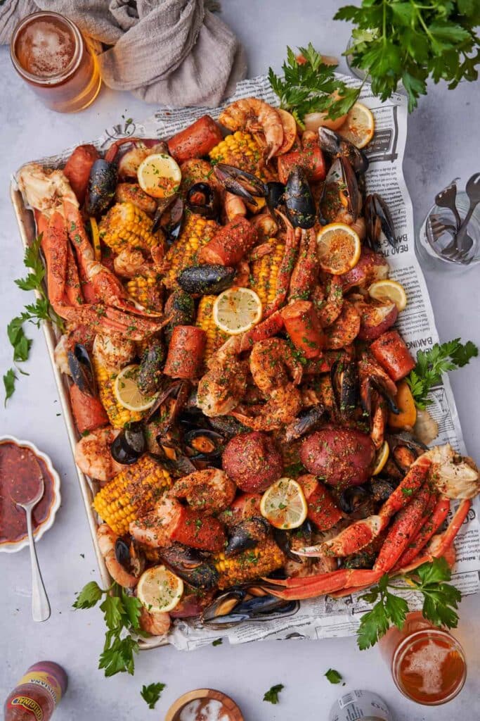 Succulent Seafood Boil with Cajun Flavors 