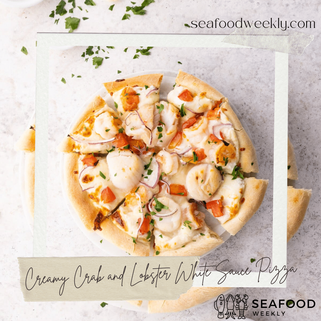 Creamy Crab and Lobster White Sauce Pizza