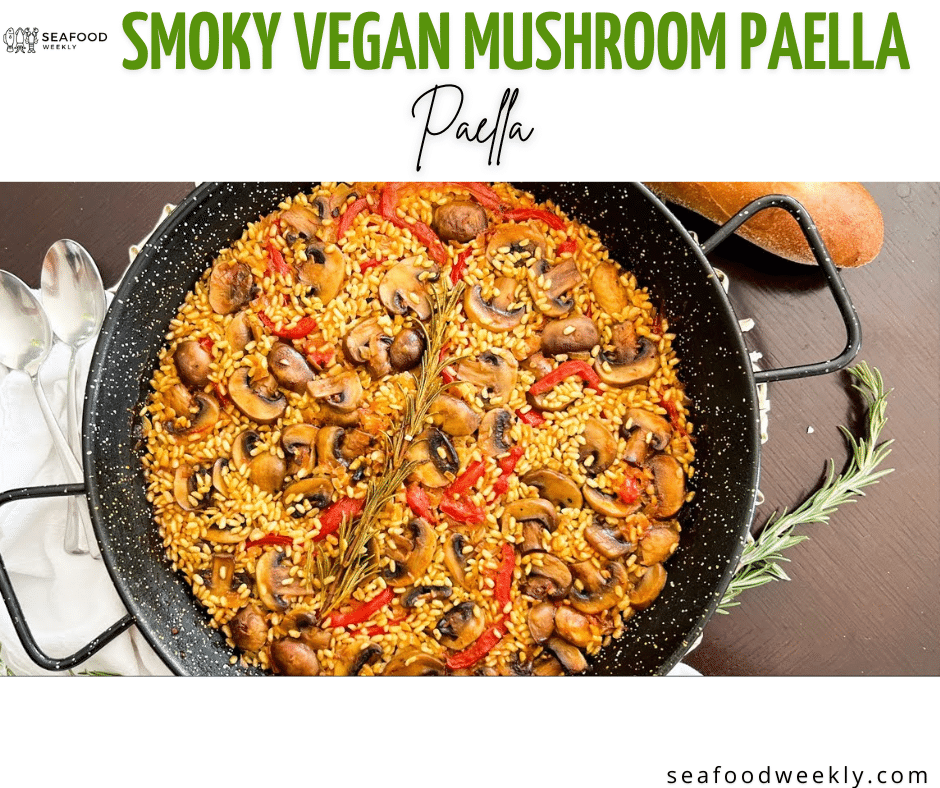 Smoky Vegan Mushroom Paella