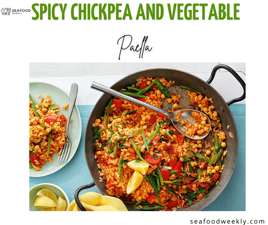 Spicy Chickpea and Vegetable Paella