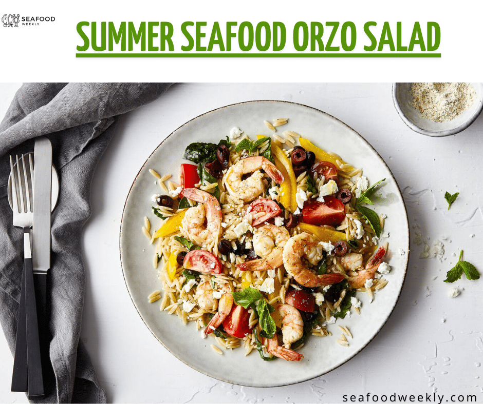 Summer Seafood Orzo Salad