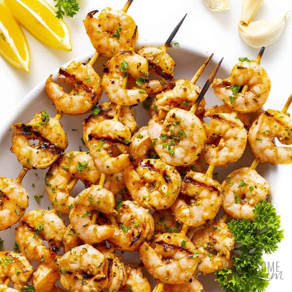 grilled shrimp skewers