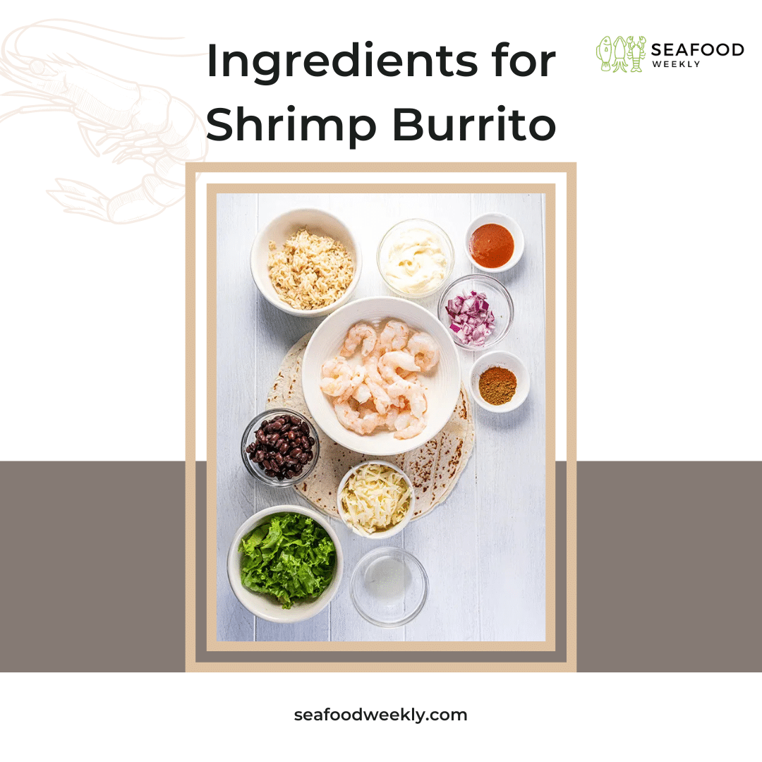 Ingredients for Shrimp Burrito