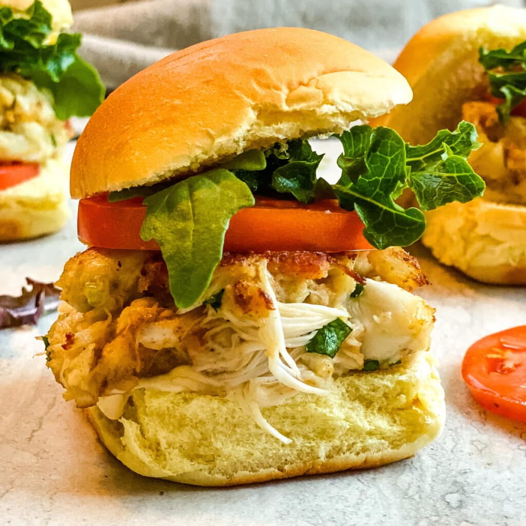 crab cake sandwich