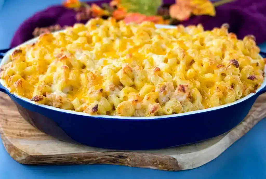 mac and cheese in a big bowl