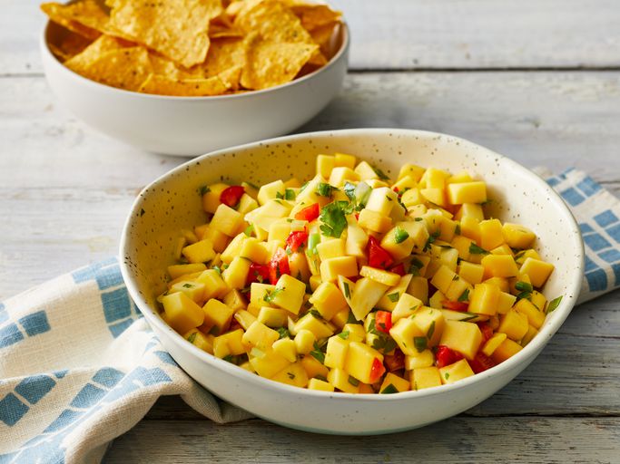 mango salsa in a bowl