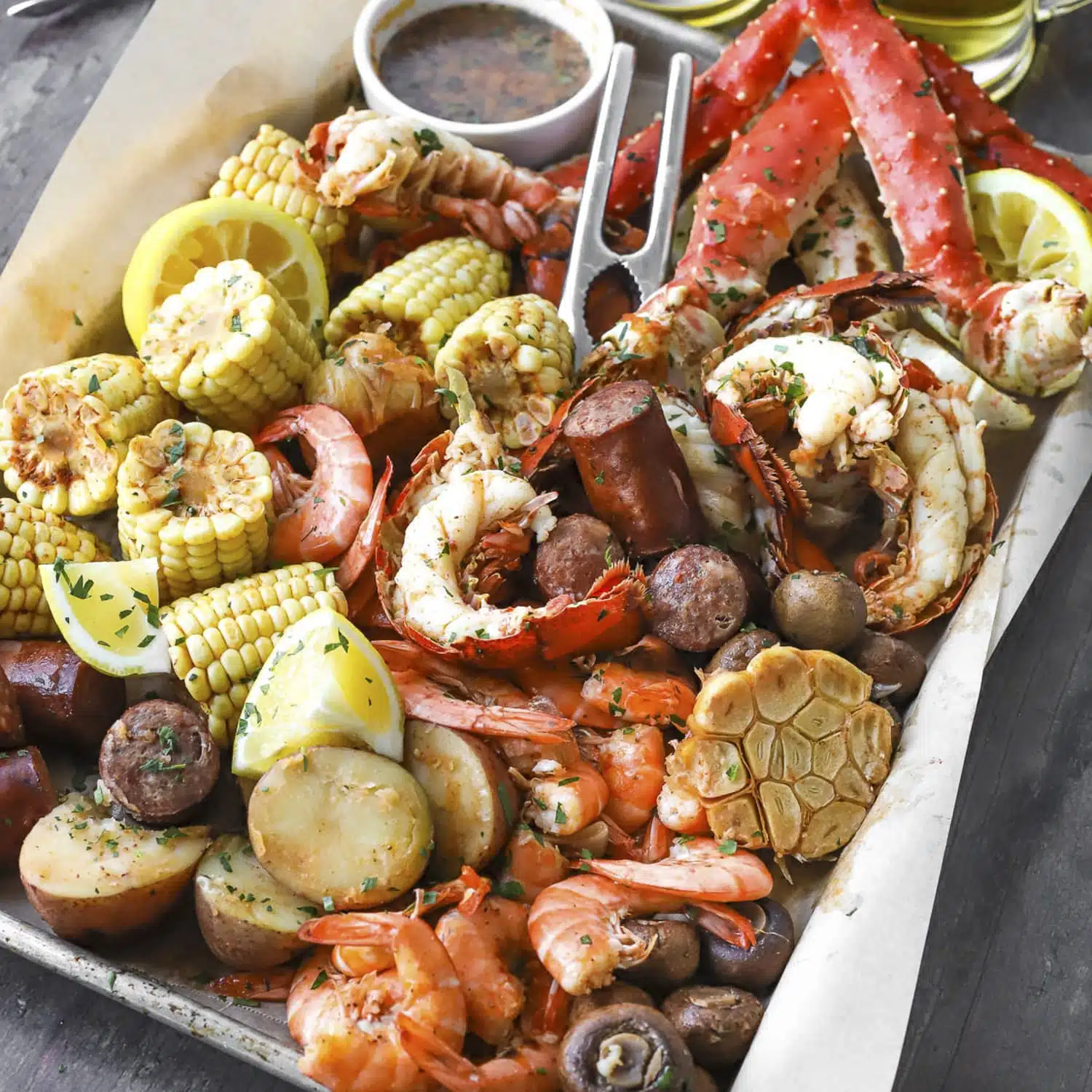 Seafood Boil with Scallops 