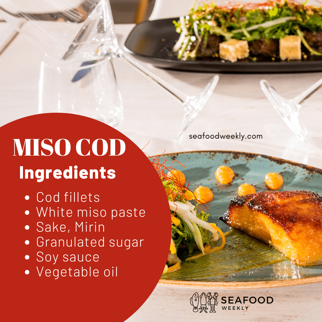 ingredients of miso cod recipe