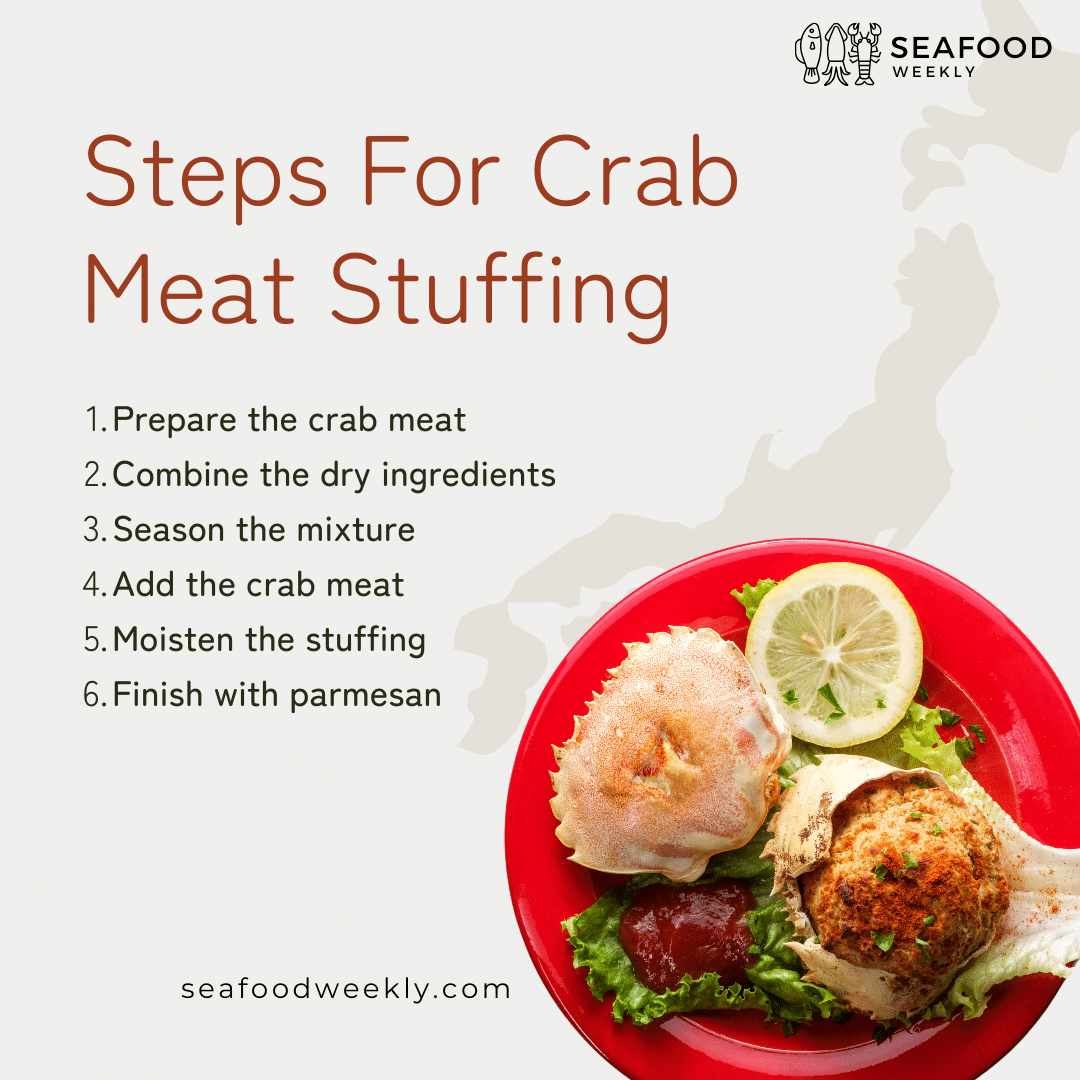 steps for crab meat stuffing