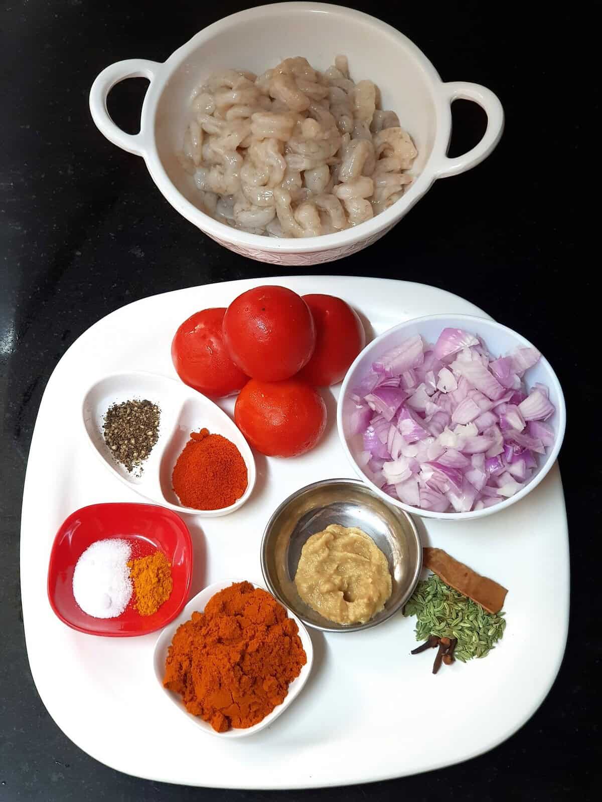ingredients for spicy shrimp masala ingredients for spicy shrimp masala